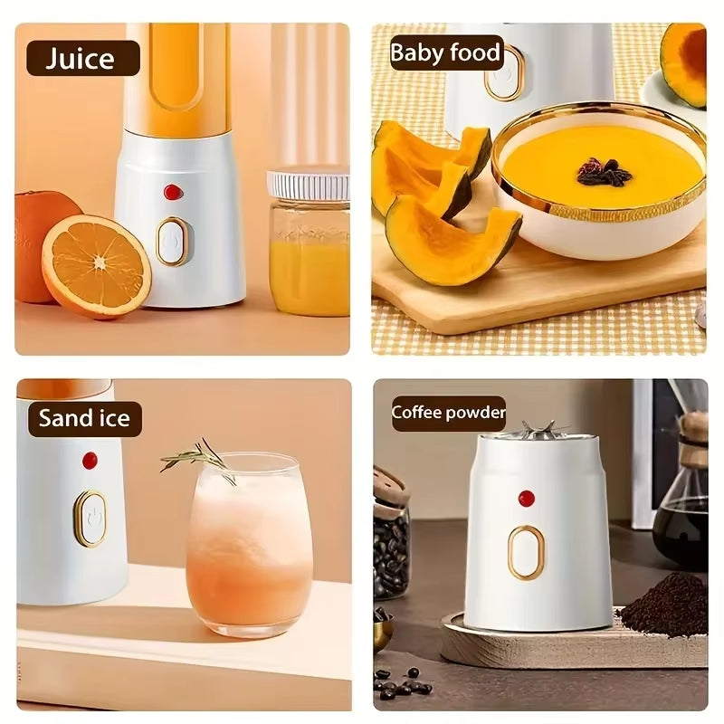 Xiaomi Electric Blender & Juicer – USB Rechargeable, Portable, Multifunctional Fresh Fruit Grinder & Smoothie Maker